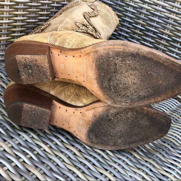 Ralph Lauren Collection Snake Boots 8 Cowboy Padma - Picture 8 of 16